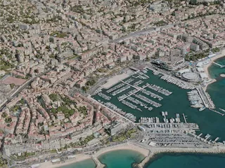 Cannes City, France (2020) 3D Model preview