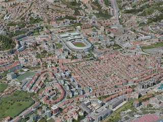 Coimbra City, Portugal (2020) 3D Model preview
