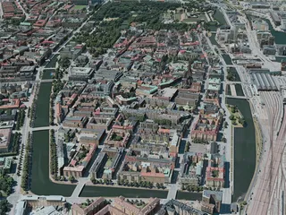 Malmo City, Sweden (2020) 3D Model preview