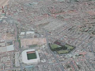 Blackpool City, UK (2020) 3D Model preview