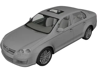 Volkswagen Jetta (2006) 3D Model preview