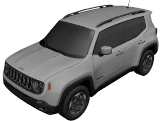 Jeep Renegade (2016) 3D Model preview