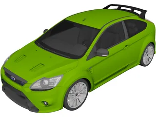 Ford Focus RS (2009) 3D Model preview