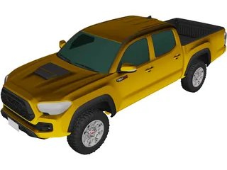 Toyota Tacoma Double Cab  (2017) 3D Model preview