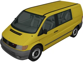 Mercedes-Benz Vito (1996) 3D Model preview