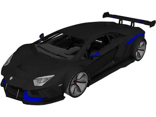 Lamborghini Aventador [Tuned] 3D Model preview