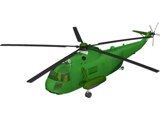 Sikorsky VH-3D Sea King (Presidential) 3D Model preview