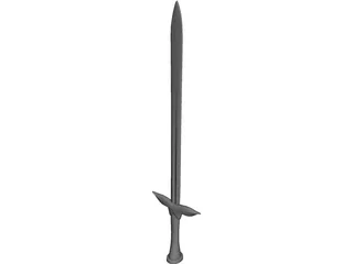 Two Handed Sword 3D Model preview