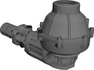 Transfer Gear Box 3D Model preview