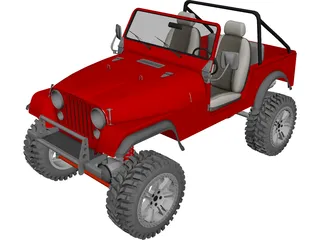 Jeep CJ7 (1980) 3D Model preview