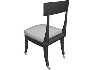 Retro Chair 3D Model preview