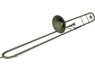 Trombone 3D Model preview