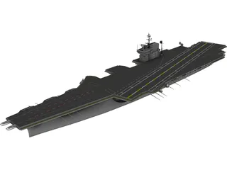 USS John F Kennedy CV 67 3D Model preview