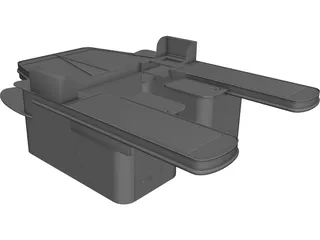 Supermarket Checkout 3D Model preview