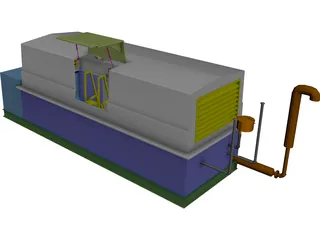 Sub-Grade Pump House 3D Model preview