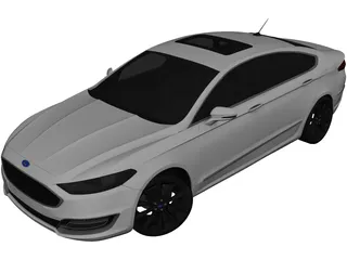 Ford Fusion Titanium (2018) 3D Model preview