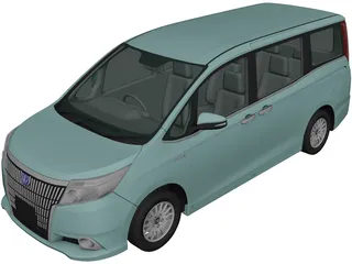 Toyota Esquire (2014) 3D Model preview