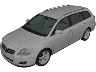 Toyota Avensis Wagon (2006) 3D Model preview