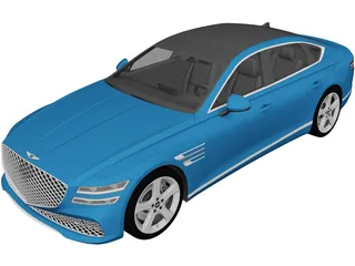 Genesis G80 (2020) 3D Model preview