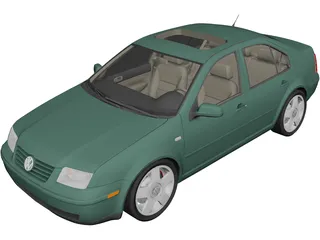 Volkswagen Jetta (2000) 3D Model preview