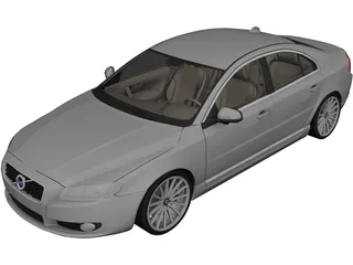 Volvo S80 (2007) 3D Model preview