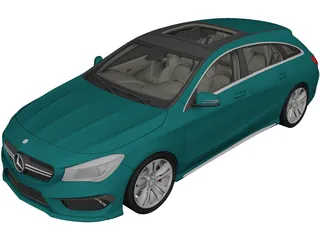 Mercedes-Benz CLA 250 Wagon (2015) 3D Model preview