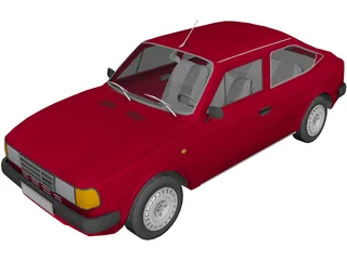 Skoda 105 (1985) 3D Model preview