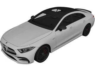Mercedes-Benz CLS 53 AMG (2019) 3D Model preview