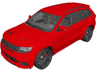 Jeep Grand Cherokee Trackhaw (2018) 3D Model preview