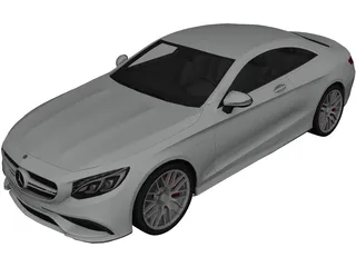 Mercedes-Benz S63 AMG Coupe (2015) 3D Model preview