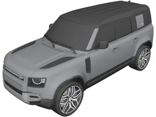 Land Rover Defender (2020) 3D Model preview