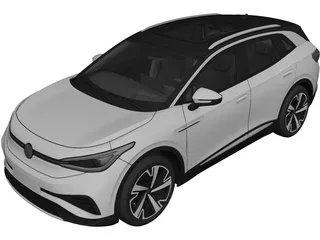 Volkswagen ID.4 X (2021) 3D Model preview