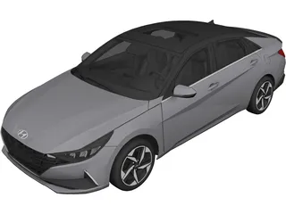 Hyundai Elantra (2021) 3D Model preview