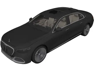 Mercedes-Maybach S-Class Sedan (2021) 3D Model preview