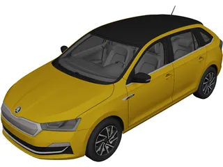 Skoda Rapid Spaceback (2020) 3D Model preview