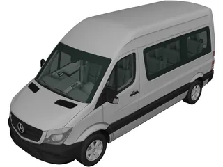 Mercedes-Benz Sprinter SWB (2013) 3D Model preview