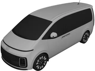 Hyundai Staria Premium (2022) 3D Model preview