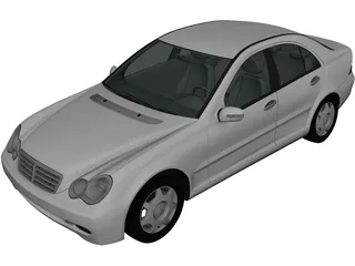 Mercedes-Benz C-class Sedan (2005) 3D Model preview