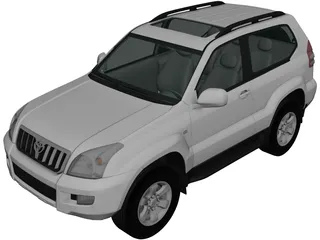 Toyota Land Cruiser Prado (2007) 3D Model preview