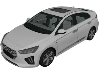 Hyundai Ioniq Hybrid (2019) 3D Model preview