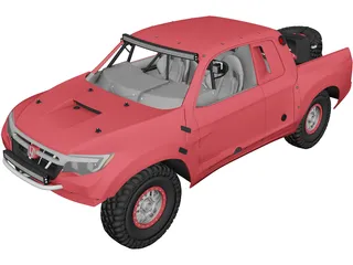 Honda Ridgeline Baja Race Truck (2016) 3D Model preview
