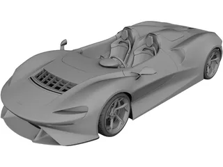 McLaren Elva (2021) 3D Model preview
