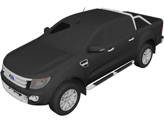 Ford Ranger (2012) 3D Model preview