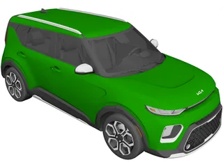 Kia Soul EX (2020) 3D Model preview