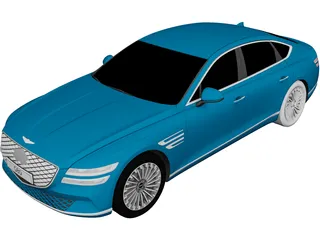 Hyundai Genesis G80 Electrified (2020) 3D Model preview