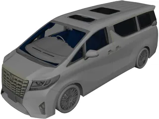 Toyota Alphard (2017) 3D Model preview