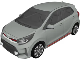 Kia Picanto GT line (2021) 3D Model preview