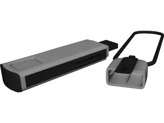 USB Pen 3D Model preview