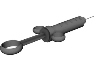 Hypodermic Styringe 3D Model preview