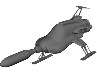 UFO Interceptor 3D Model preview
